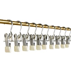 미누네 집게 옷걸이, 화이트, 10개