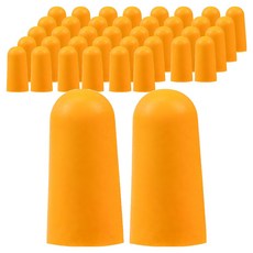 DK One 漂亮的防噪音耳塞 橘色B 1.4 x 2.8 cm, 20個, 2入