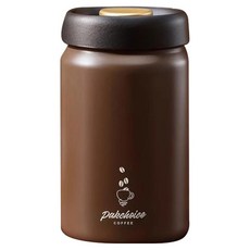 Kyhome 316不鏽鋼真空密封罐 咖啡豆密封罐 茶葉罐 保鮮防潮儲存罐, 咖色, 1個