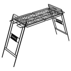 BLACKDOG 철제 조립식 캠핑 테이블 BD198, 블랙