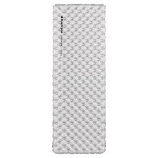 BLACK DOG 黑狗 便攜式防潮單人露營雙面充氣床墊 BD164, 黑色 + 銀色