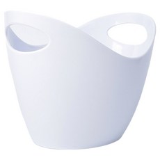 高山 橢圓形冰桶 白色, 1個, 3.8L