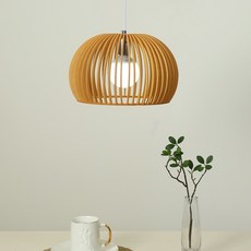 圓形照明, 木質