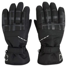 inslo 男士滑雪/滑雪板防寒手套 雙手配戴套組 RIG-4416, 黑色, 1套