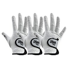 자마골프 그래피티 기능성 골프장갑 오른손용, 화이트, 3개