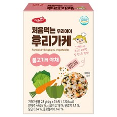 베베스트 처음먹는 우리아이 후리가케, 28g, 1개, 불고기와 야채