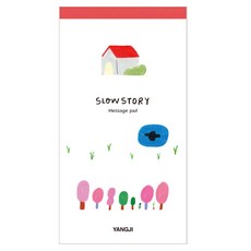 양지다이어리 슬로우스토리 메세지패드, 레드, 1개, 30매