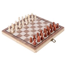 Rapello 優質原木折疊式磁性西洋棋盤西洋棋組 30 x 30 cm, 混合色, 1套