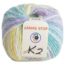 LANAS Stop YARN K2 圍巾帽子編織線, 210, 1個