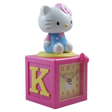 Sanrio 三麗鷗 Hello Kitty搖擺公仔超靜音貪睡鬧鐘 JM-E500-KT, 顏色隨機