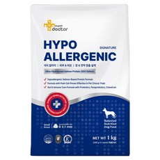 마이펫닥터 강아지 시그니처 2 하이포알러제닉 가수분해 사료, 피부/피모+알러지, 1kg, 1개