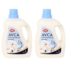 AVCA 頂級超濃縮純棉香氛衣物柔軟精, 2個, 3L
