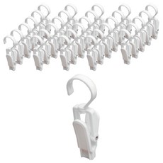 회전식 빨래집게, 화이트, 30개