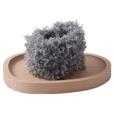 Misoroun 絨毛毛根鐵絲 20mm x 1m, 深灰色, 1個