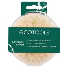 ecoTOOLS 乾式身體刷, 木質, 1入, 1個