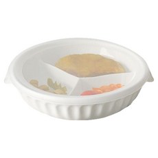 푸코 라임올리브 웨이브 3절 나눔찬통, 화이트, 1개