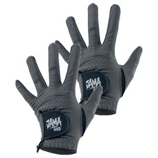 JAMA GOLF 男女通用塗鴉機能性高爾夫手套 左手用, 灰色, 2個