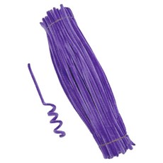 미소로운 모루 철사 6mm x 30cm 100p, 퍼플, 1개