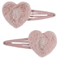 MaritheFrancoisGirbaud W FUR HEART HAIR PIN 2p