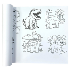 CLEAN 克林 塗鴉鴨鴉丫 100磅兒童著色紙捲 可愛動物系列, 29.7 x 500cm, 1個, 1片