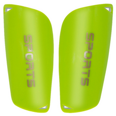 인아트 축구 스포츠 정강이 보호대 성인용, 형광초록색, 1세트