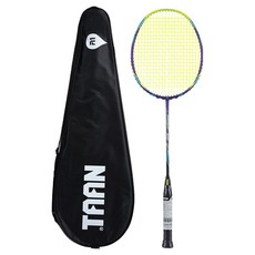 TAAN 泰昂 Mirage 300 羽球拍 穿線 + 全拍套組合, 1套, 紫色(拍框), 黃色(拍線)