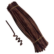 Misoroun 毛根鐵絲 6mm x 30cm 100入, 深棕色, 1個