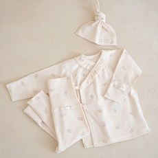 PEEKABOO 新生兒用 Peekabe 荷葉邊上下包屁衣組