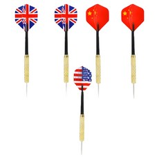 DS Trading 有趣的國旗飛鏢針, 隨機出貨, 5個