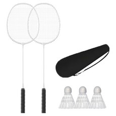 ELVEO 高級羽球拍 2人組, 1套, 2 白色