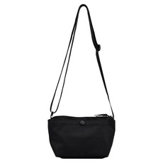 MissBaek 女用 Rhyme 分隔收納輕量防水斜揹包, 黑色