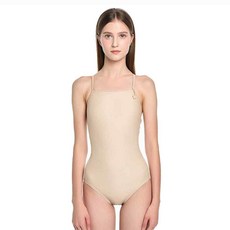 여성용 퍼니베리 미들컷 더블 타이 back 수영복 WSA2104