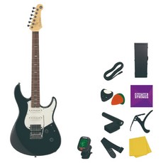 야마하 퍼시피카 프로 메탈릭 일렉기타, 블랙 + 로즈우드(지판), 1개, PACP12