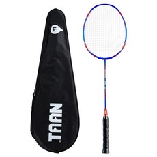 TAAN 泰昂 Mirage 700 羽球拍穿線 + 全罩拍套組, 1套, 藍色(球拍), 白色(拍線)