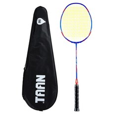 탄 미라지700 배드민턴 라켓 스트링 + 풀커버 세트, 1세트, 블루(라켓), 옐로우(스트링)