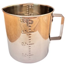 日本 304業務量杯, 不鏽鋼色, 1個, 2L