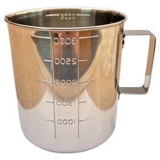 日本 304業務量杯, 不鏽鋼色, 1個, 3L
