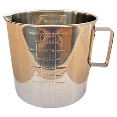 日本 304業務量杯, 不鏽鋼色, 1個, 5L