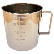 日本 304業務量杯, 不鏽鋼色, 1個, 1L