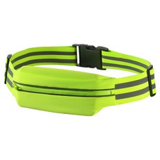 라운듀 야간반사 초경량 러닝벨트, 그린 형광, 1개