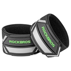 ROCKBROS 洛克兄弟 Crea 安全夜間自行車跑步反光腳踝帶, 1個, 深灰色