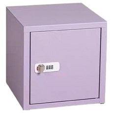 넥솔라 기숙사 개인 책상 다이얼식 철제 사물함, 퍼플, 1단