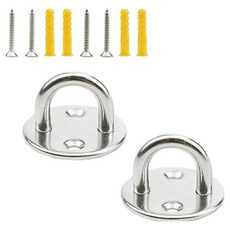 OON 不鏽鋼U型掛鉤 圓形螺絲款, 混合色, 2個