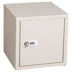 넥솔라 기숙사 개인 책상 다이얼식 철제 사물함, 베이지, 1단