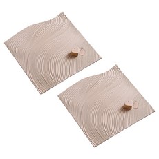 Hanbomnuri 浴室地板排水孔把手蓋 2入, 米色