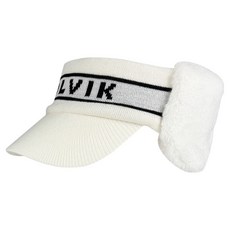 Volvik 女款針織護耳遮陽帽 冬季防寒高爾夫球帽, 白色, 1個