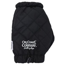 빅토리랩 퀼팅 패딩 테니스 방한토시, 블랙, 1개
