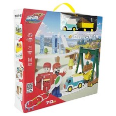 速跑 DIY電動高架橋軌道車場景組, 多色, 1套