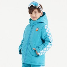 LooCat Kids 兒童棋盤格紋鋪棉滑雪外套