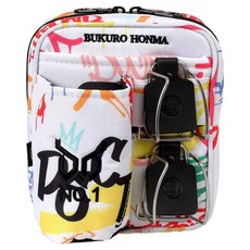 부쿠로혼마 서포트 24 파크골프 파우치 그래피티 B5FUBP01, 화이트, 1개